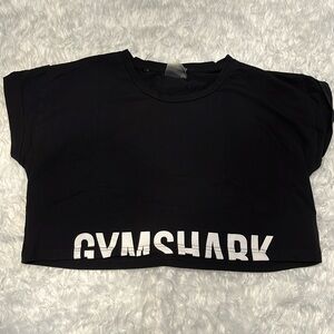 Gymshark Black Crop Top Size: Medium